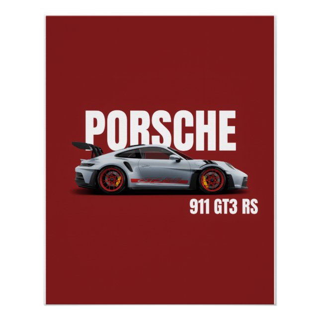 Póster Poster digital Porsche 911 GT3 RS  (Frente)
