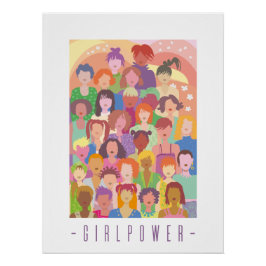 Póster poster diversity "girlpower' 