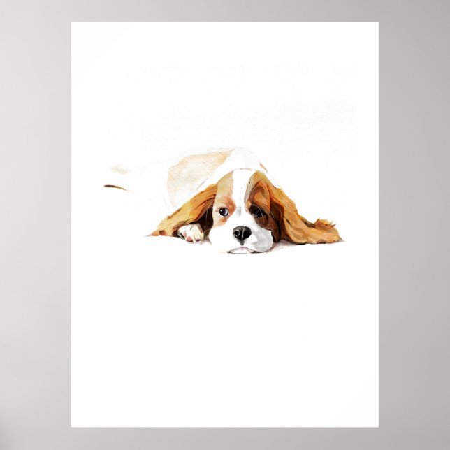Poster Pôster do Cavalier King, Arte de Parede de Cachorr (Frente)