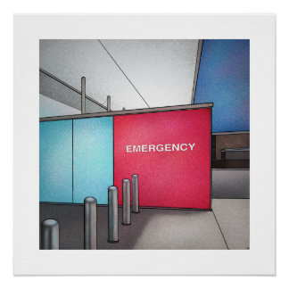 Póster Poster do Departamento de Emergência