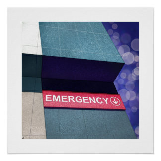 Póster Poster do Departamento de Emergência