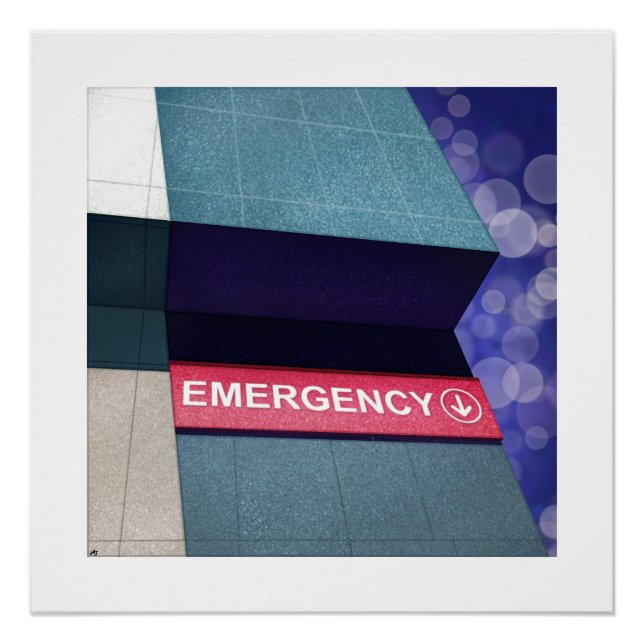 Póster Poster do Departamento de Emergência (Frente)