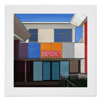 Póster Poster do Departamento de Emergência