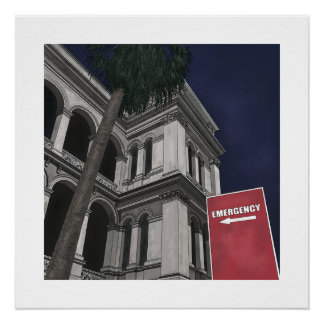 Póster Poster do Departamento de Emergência