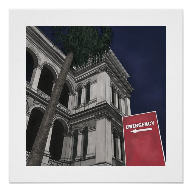 Póster Poster do Departamento de Emergência (Frente)
