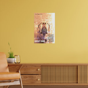 Poster Pôster do Dogue Alemão moderno verde