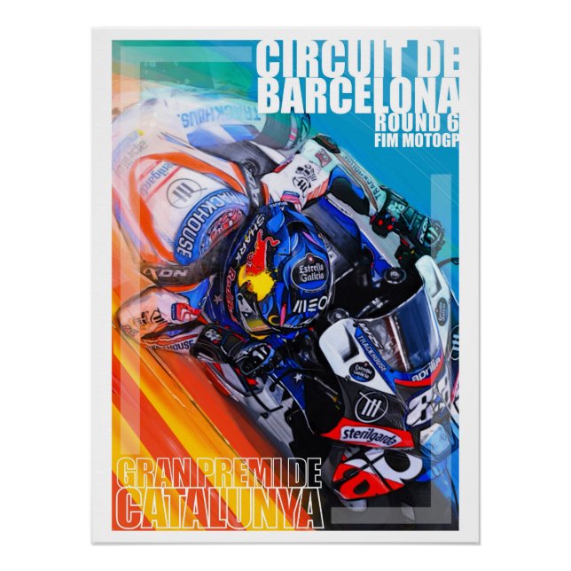 Póster Poster do GP espanhol por Murraymoto (Frente)