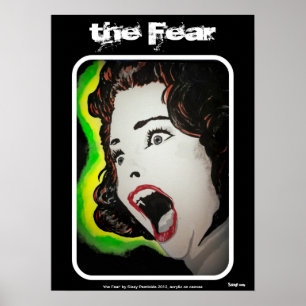 Póster "poster do medo"