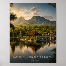 Pôster do Palácio de Água Taman Ujung Bali