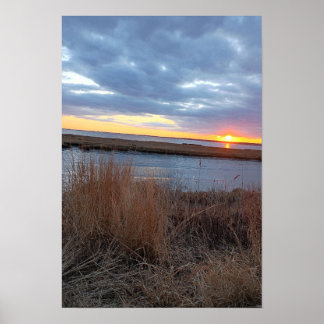 Poster Pôster do Pôr do Sol no Oceano Atlântico