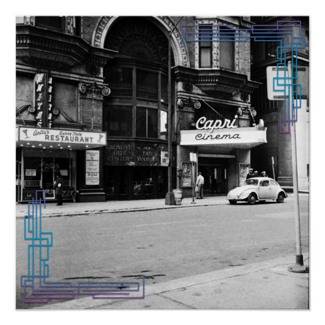 Póster Poster do Teatro Chicago Capri 1967 (Frente)