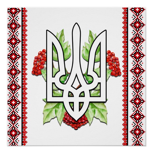 Póster Poster do Triend Ucraniano Tryzub (Frente)