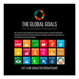 Póster Poster dos Objetivos Globais