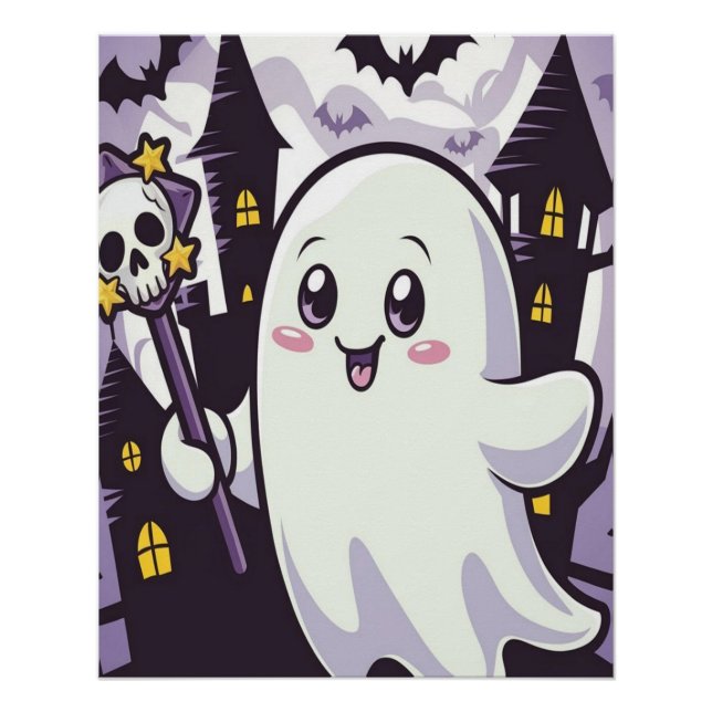 Póster Poster elegante e alegre com uma guinada (Frente)