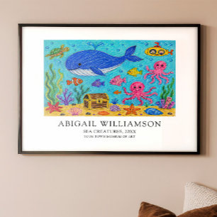 Póster Pôster em Estilo de Museu Feito a Partir da Arte d