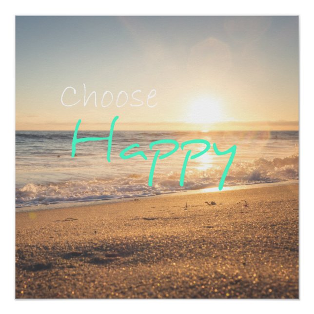 Póster poster "Escolher Feliz" (Frente)