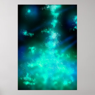 Poster Pôster Esmeralda do Céu Noturno