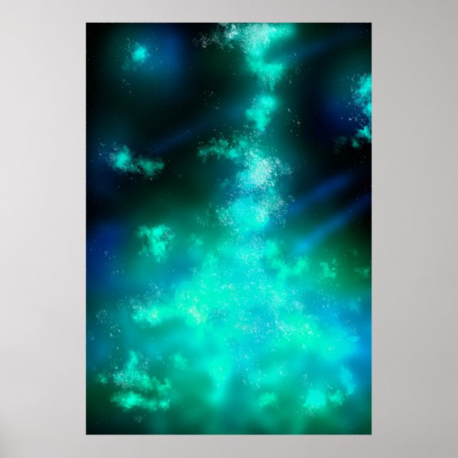 Poster Pôster Esmeralda do Céu Noturno (Frente)