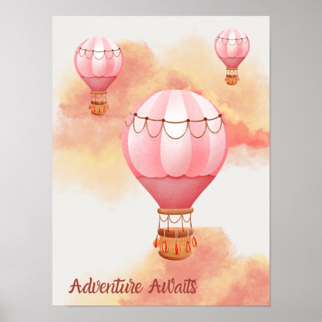 Poster Pôster Espera Aventura ao Pôr do Sol (Frente)