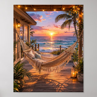 Poster Pôster Estética Oceânica do Enforcado da Casa de P