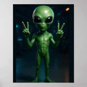Poster PÔSTER Extraterrestre futurista