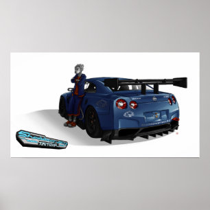 Póster Poster: FANTOM e sua skyline de SHADDOWRYDERZ GT-r