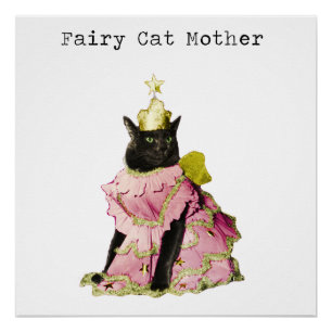 Póster Poster feericamente dos amantes do gato da mãe do