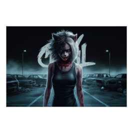 Póster Poster Femme Chat