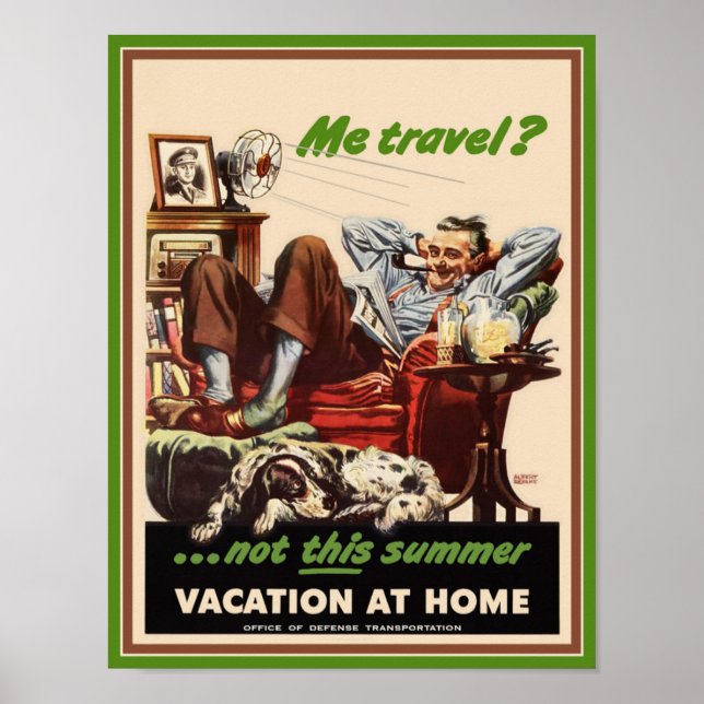 Póster Poster: Férias em casa (Frente)