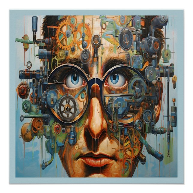 Póster Poster futurística (Frente)