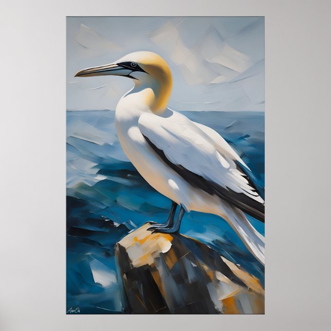 Poster Pôster | Gannet | Estilo de pintura (Frente)