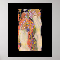 POSTER: GUSTAV KLIMT: SERPENTES DE ÁGUA II