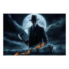 Póster Poster Homme Noir Train 07