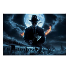 Póster Poster Homme Noir Train 10