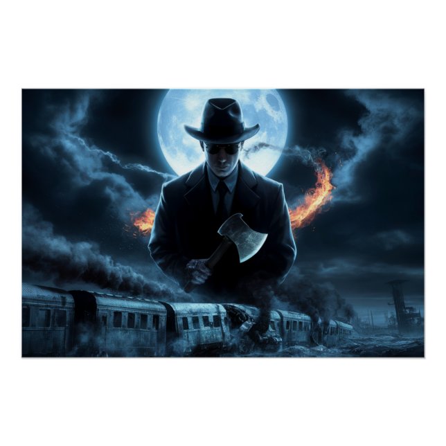 Póster Poster Homme Noir Train 10 (Frente)