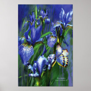 Póster Poster/impressão azuis da arte da deusa