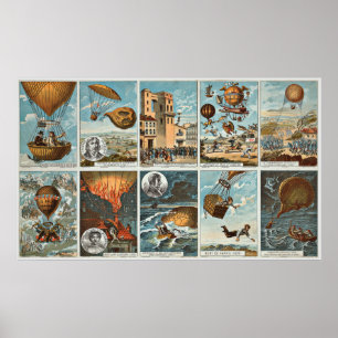 Póster Poster/Impressão: Balões de ar quente - Sonho de v