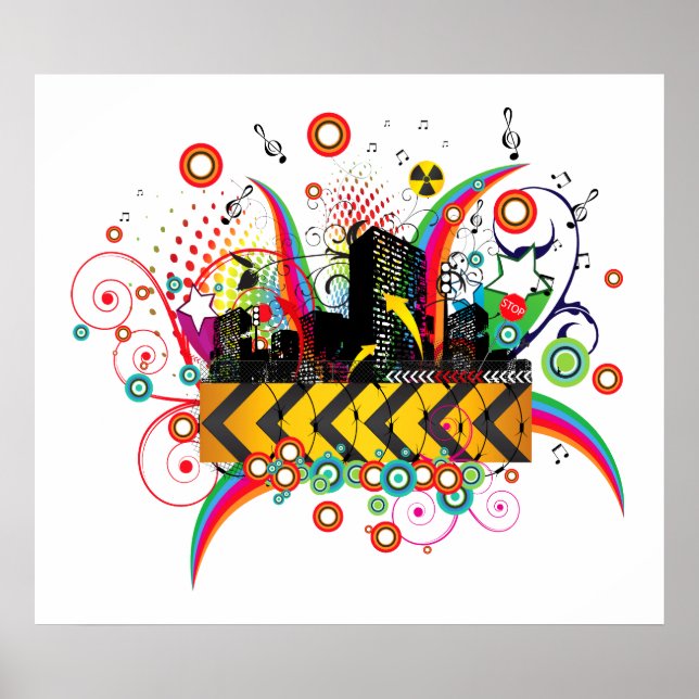 Póster Poster/Impressão: Cidade do Partido EUA (Frente)