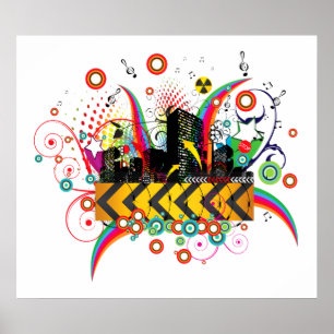 Póster Poster/impressão:   Cidade EUA do partido