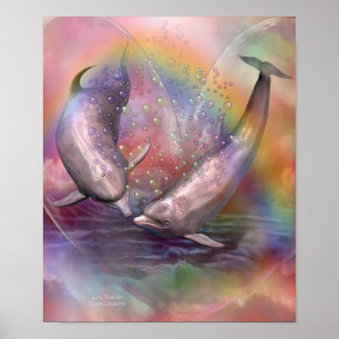 Póster Poster/impressão da arte das bolhas do amor