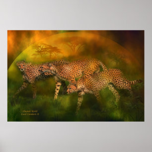 Póster Poster/impressão da arte do mundo da chita