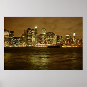 Poster Poster/impressão da noite de New York