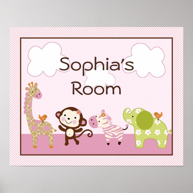 Poster Poster/Impressão de Selva Personalizada (Frente)