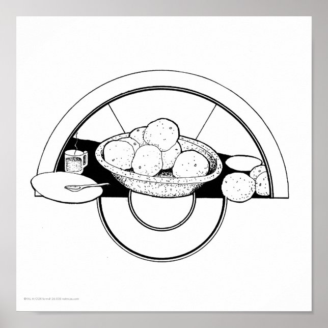 Poster Poster/Impressão: "Discos/Toranja" (Frente)