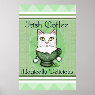 Póster Poster/impressão do gato do café irlandês de St