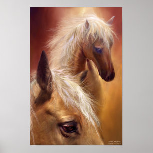 Poster Poster/impressão dourados da arte do Palomino