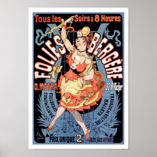 Póster Poster/Impressão: Folies Bergere - Cheret