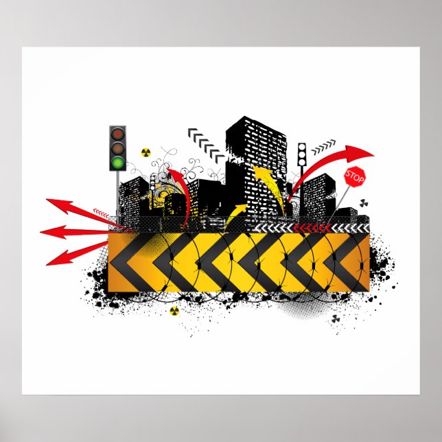 Poster Poster/Impressão: Grunge Urbano (Frente)