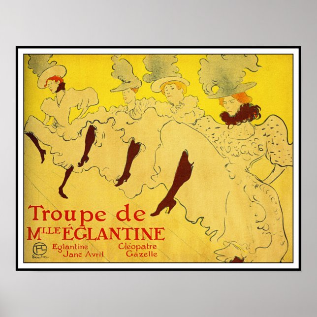 Póster Poster/Impressão: Lautrec - Troupe de Mlle Eglanti (Frente)