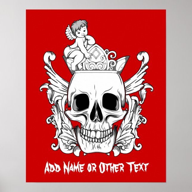 Póster Poster/Impressão: O crânio (Frente)